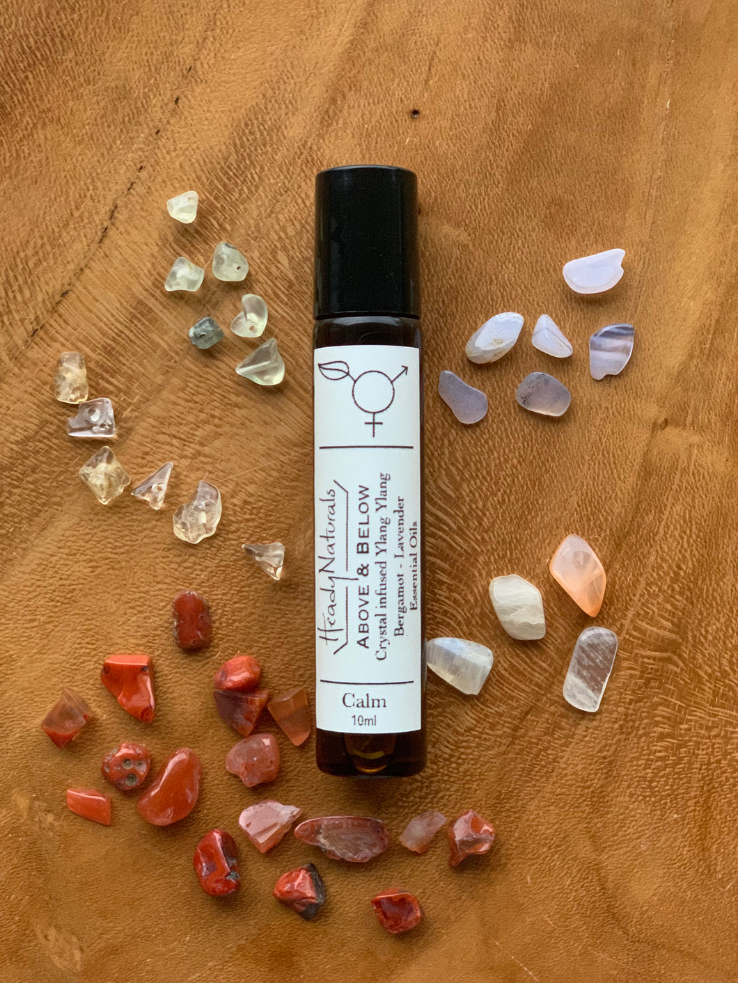 ABOVE AND BELOW Calm | Crystal Infused Essential Oil Roller (10ml)